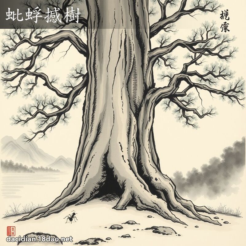 蚍蜉撼樹 配图