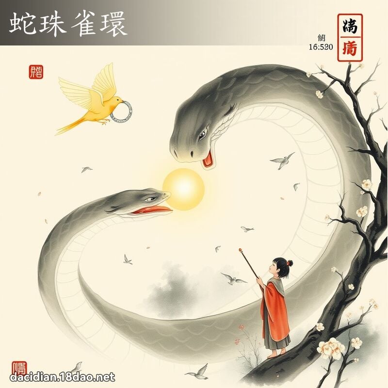 蛇珠雀環 配图