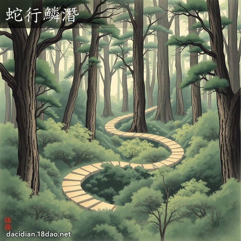 蛇行鱗潛 配图