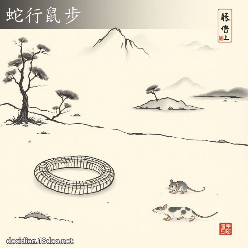蛇行鼠步 配图