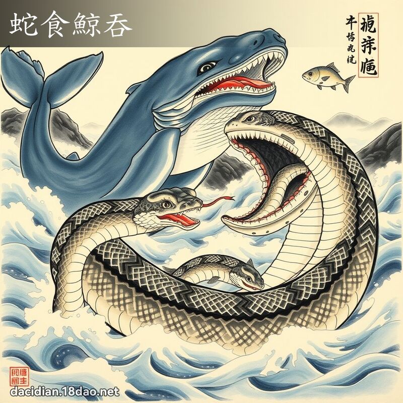 蛇食鯨吞 配图