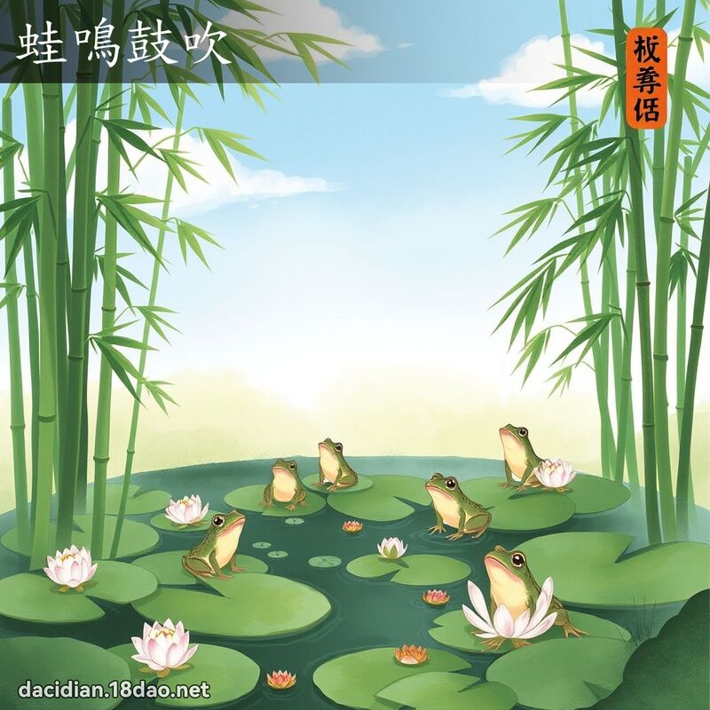 蛙鳴鼓吹 配图