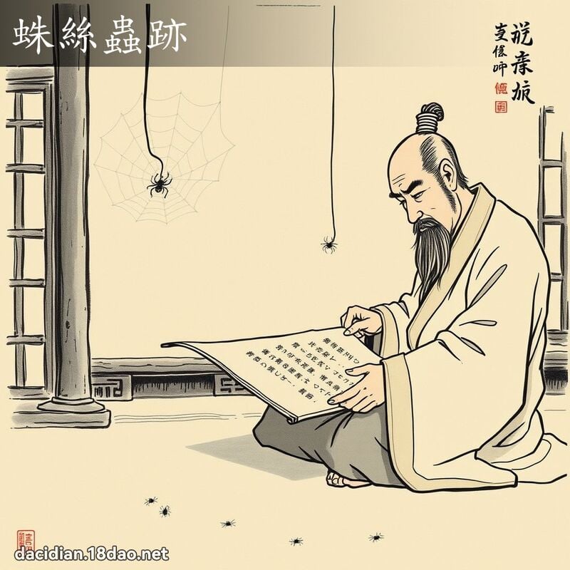 蛛絲蟲跡 配图