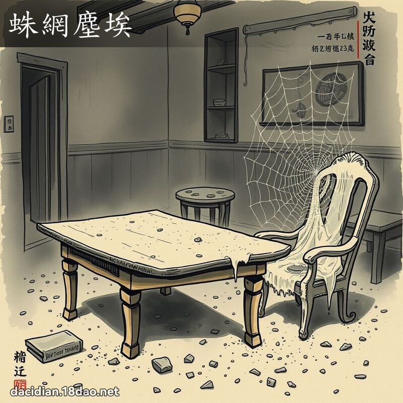 蛛網塵埃 配图