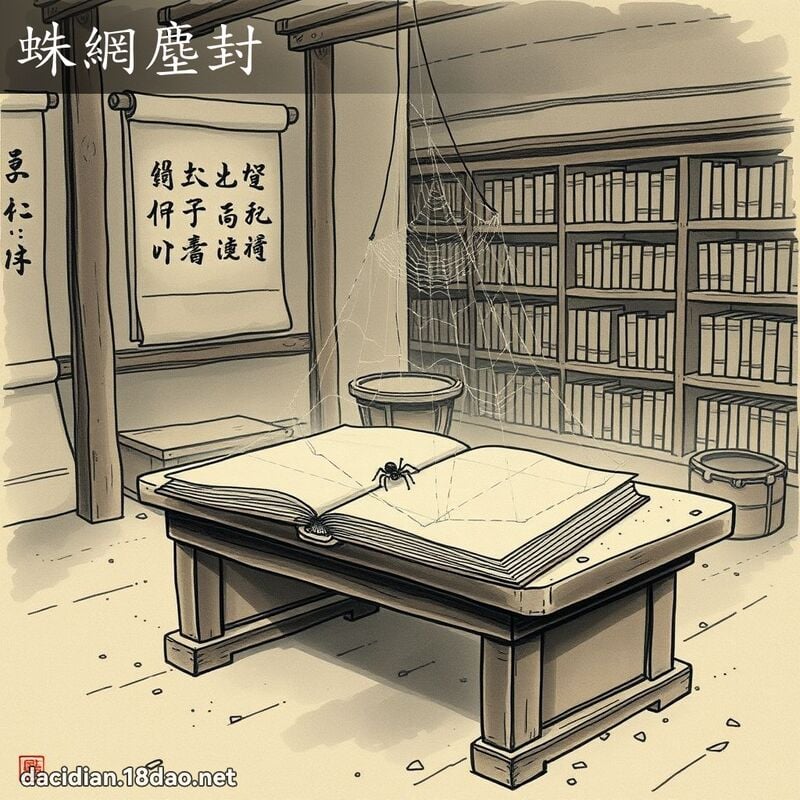 蛛網塵封 配图
