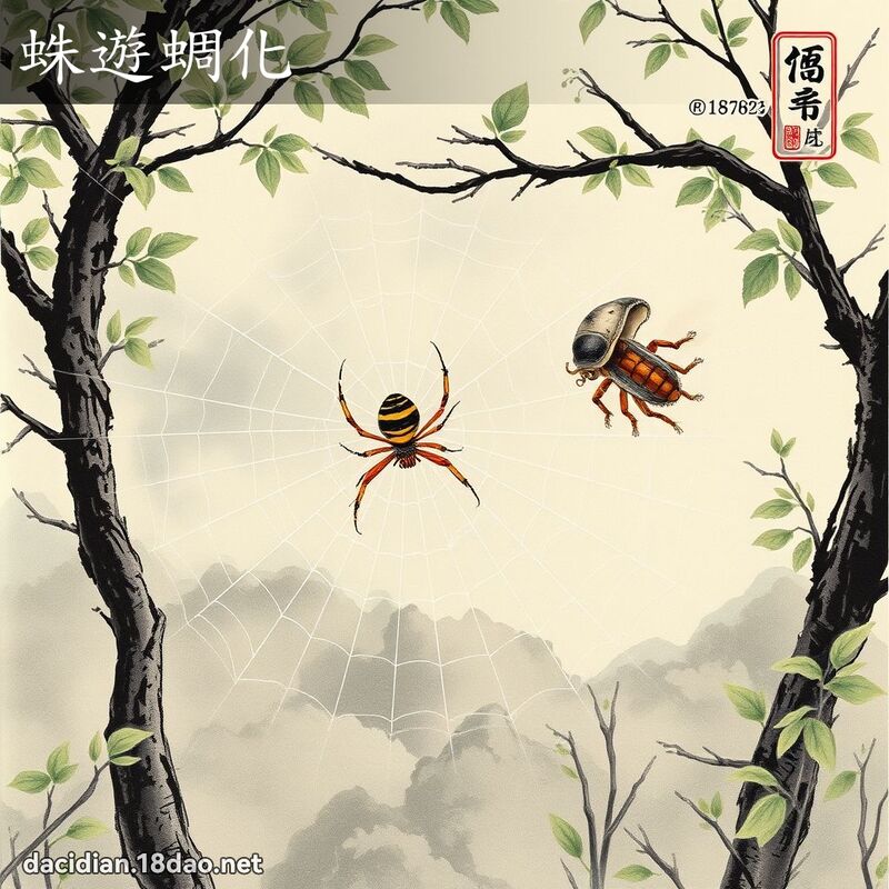 蛛遊蜩化 配图