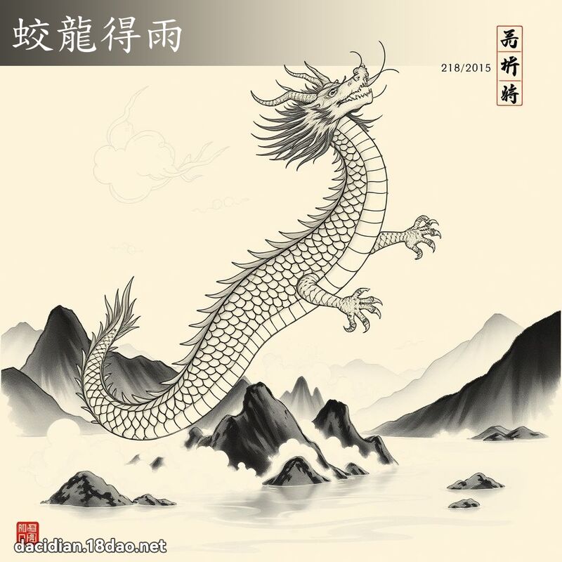 蛟龍得雨 配图
