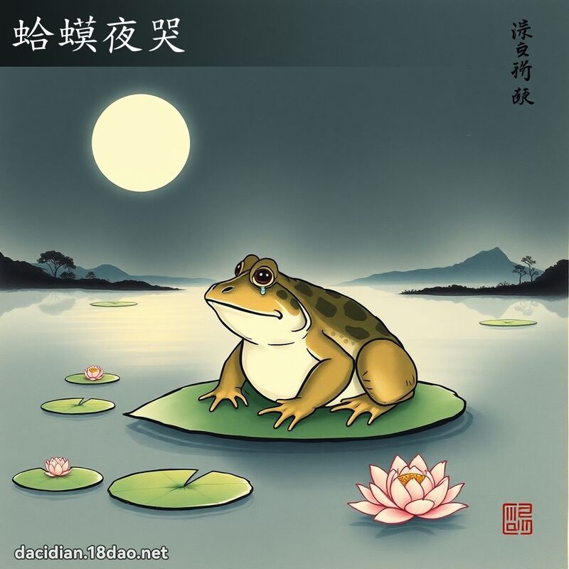蛤蟆夜哭 配图