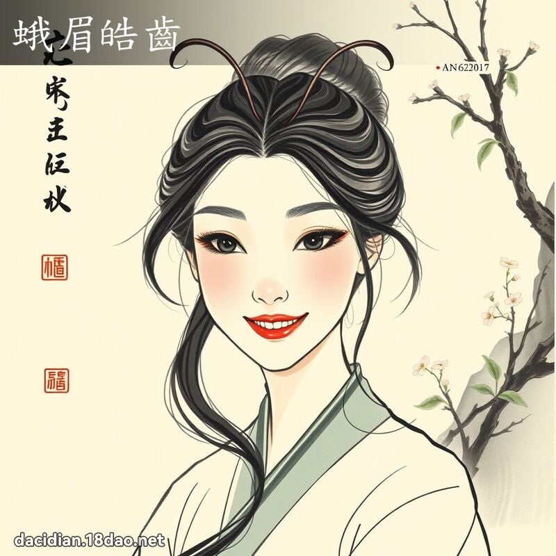 蛾眉皓齒 配图