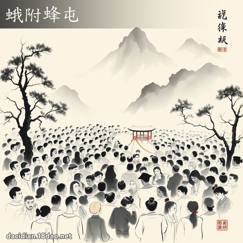 蛾附蜂屯 配图