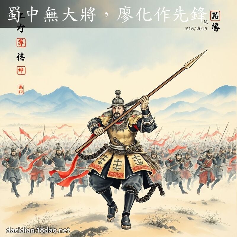 蜀中無大將,廖化作先鋒 配图