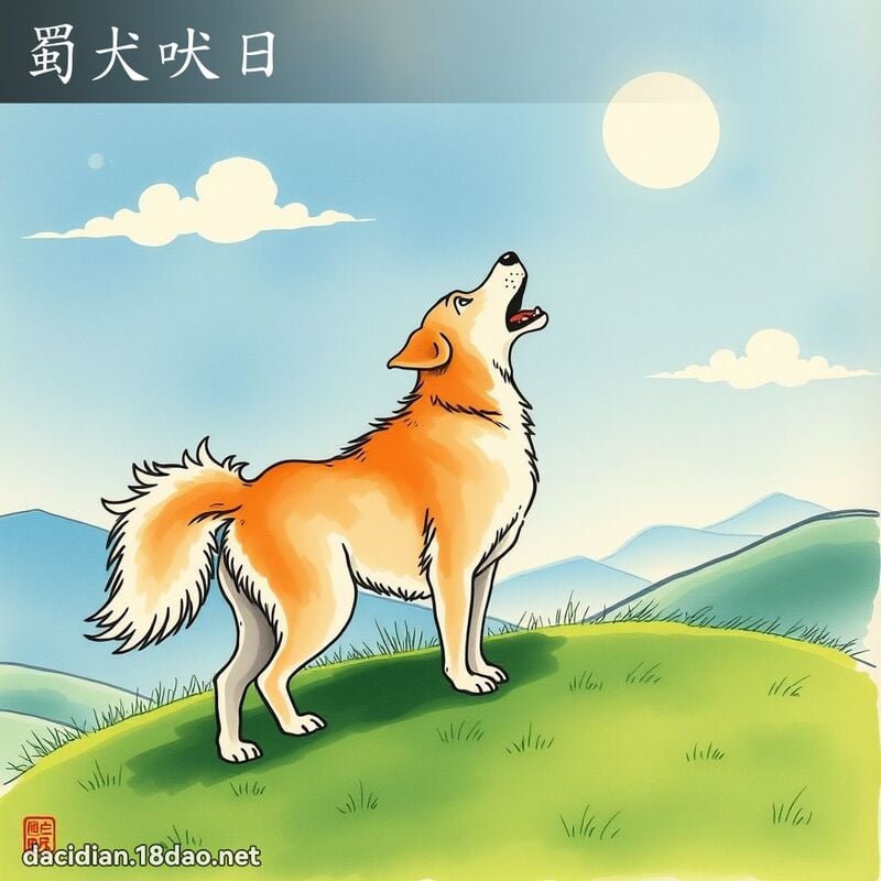 蜀犬吠日 配图