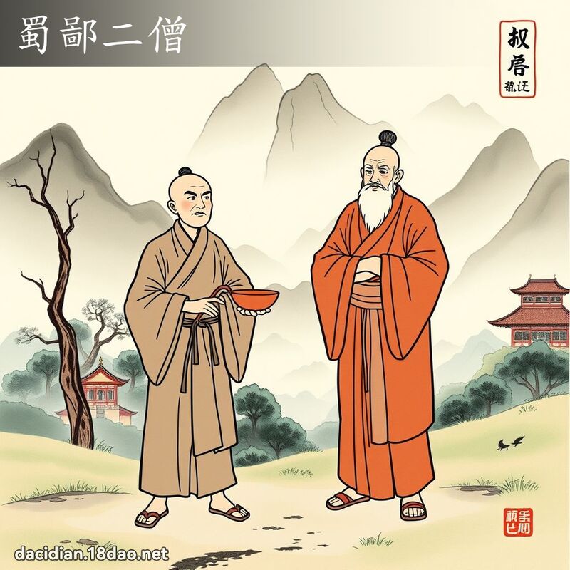 蜀鄙二僧 配图