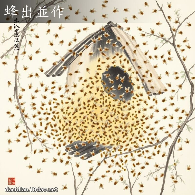 蜂出並作 配图