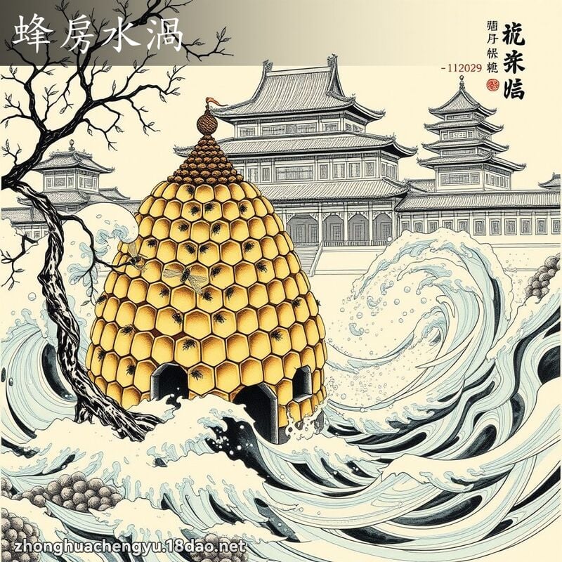蜂房水渦 - 中華成語配圖