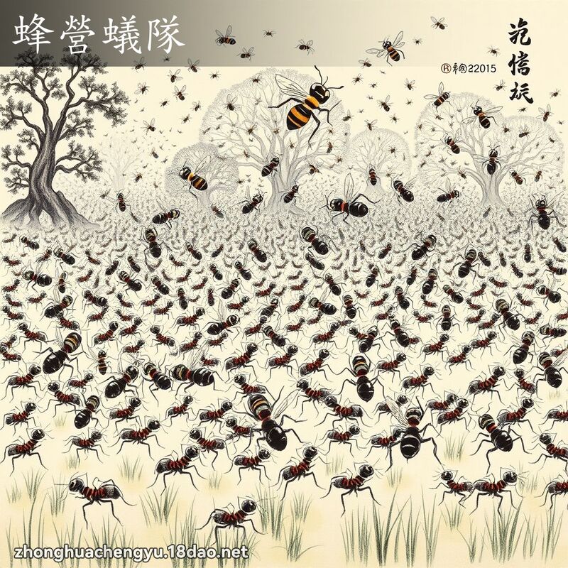 蜂營蟻隊 - 中華成語配圖