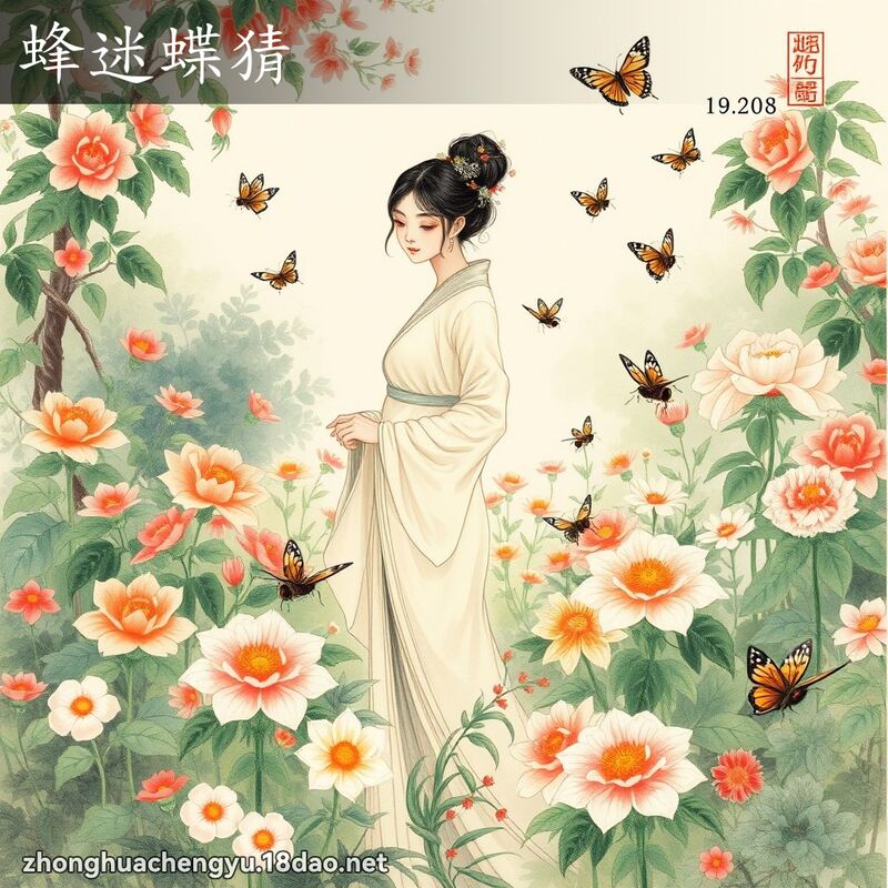 蜂迷蝶猜 - 中华成语配图