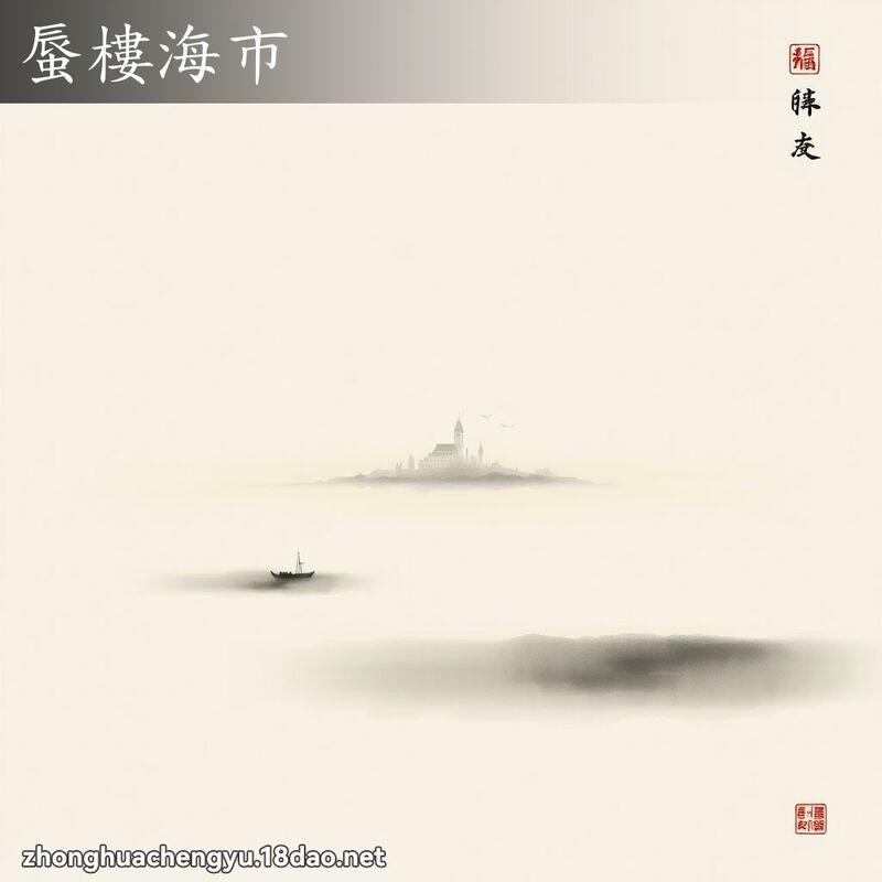 蜃樓海市 - 中華成語配圖