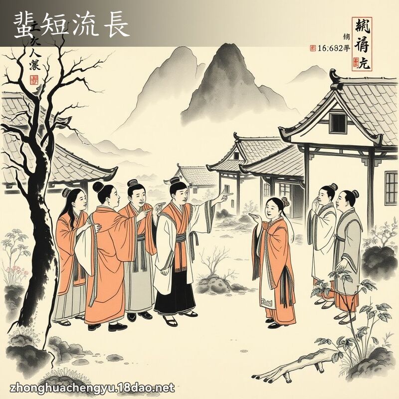 蜚短流长 - 中华成语配图