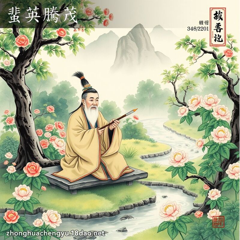 蜚英腾茂 - 中华成语配图