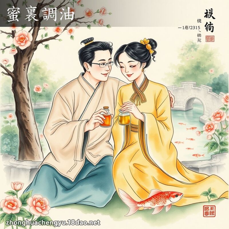 蜜裏調油 - 中華成語配圖