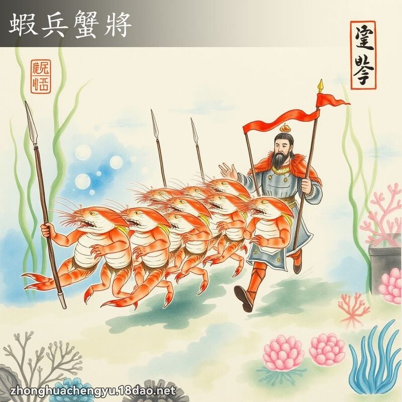 蝦兵蟹將 - 中華成語配圖
