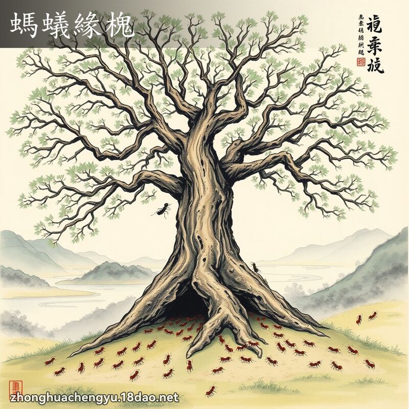 螞蟻緣槐 - 中華成語配圖