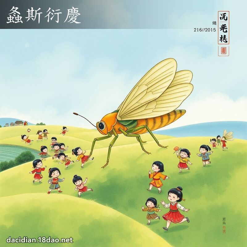 螽斯衍庆 配图