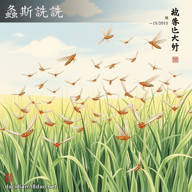 螽斯詵詵 配图