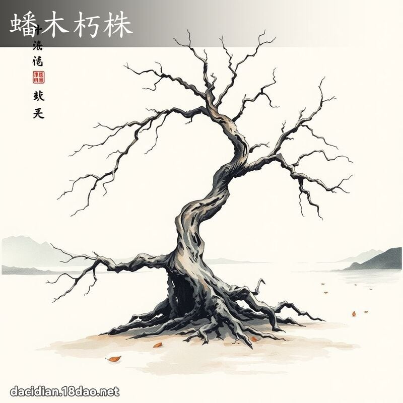 蟠木朽株 配图