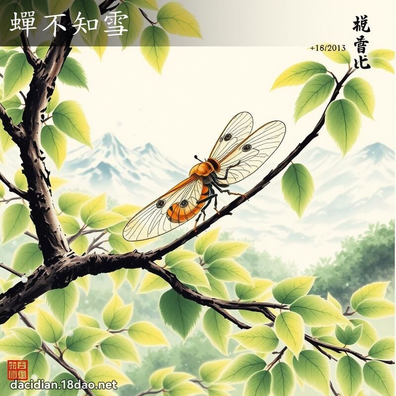 蝉不知雪 配图