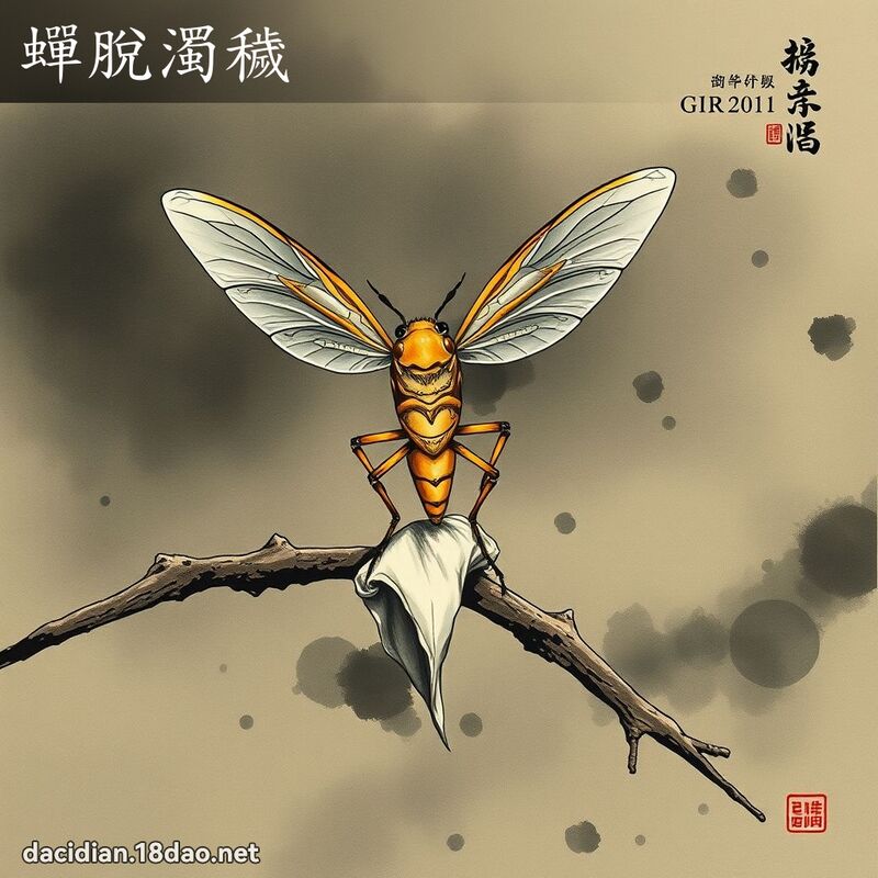 蝉脱浊秽 配图