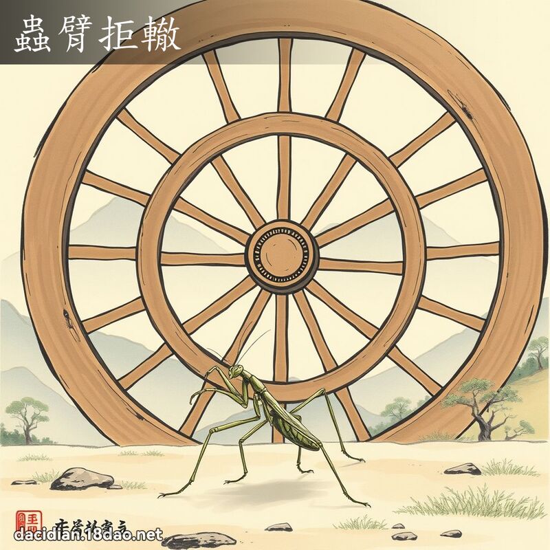 虫臂拒辙 配图