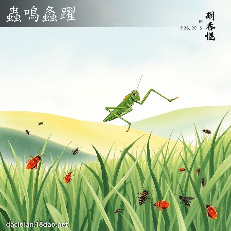 虫鸣螽跃 配图