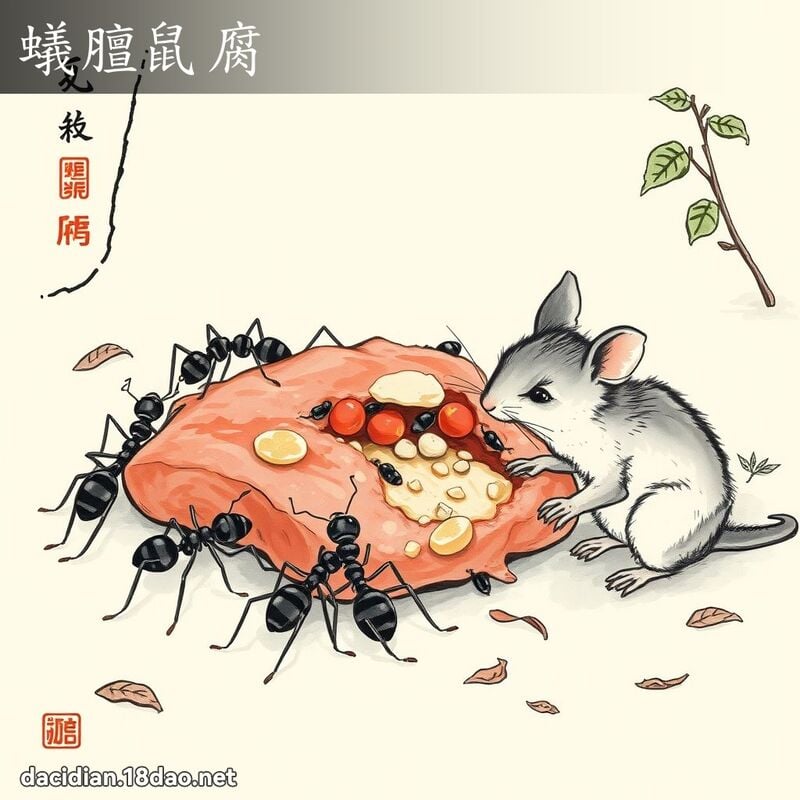 蚁膻鼠腐 配图
