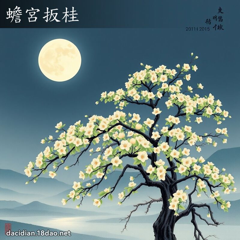 蟾宫扳桂 配图