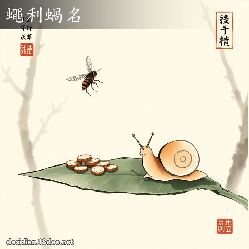 蝇利蜗名 配图