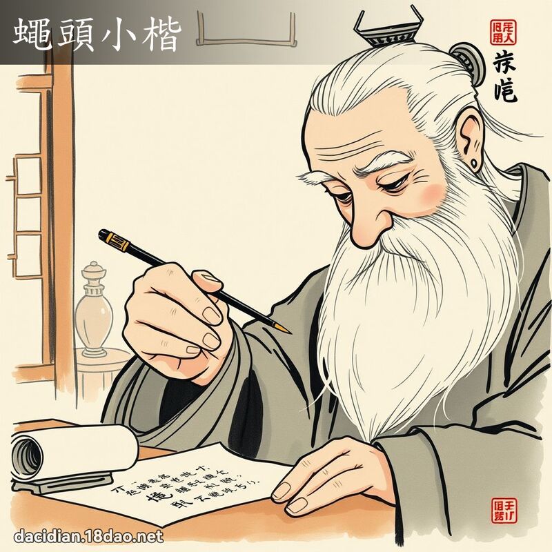 蝇头小楷 配图