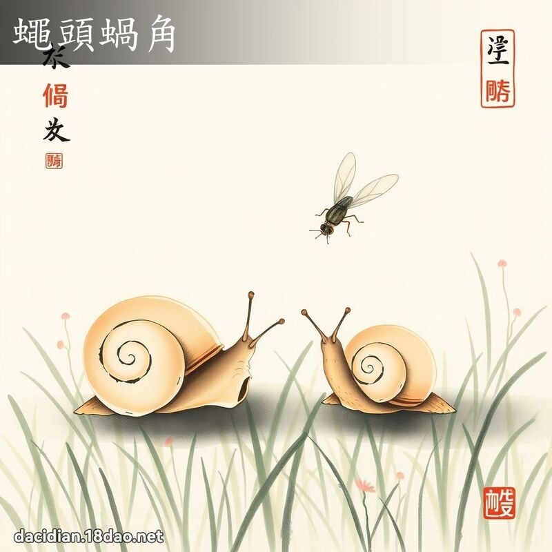 蝇头蜗角 配图