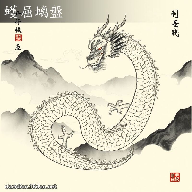 蠖屈螭盘 配图