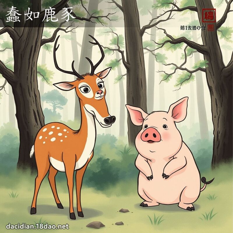 蠢如鹿豕 配图
