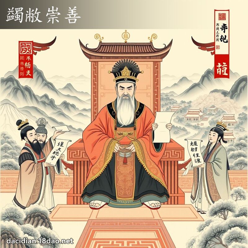蠲敝崇善 配图