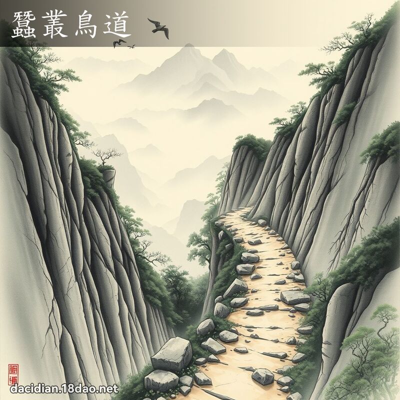 蚕丛鸟道 配图