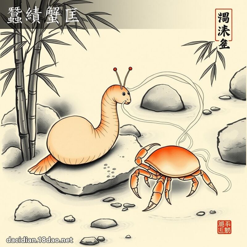 蚕绩蟹匡 配图