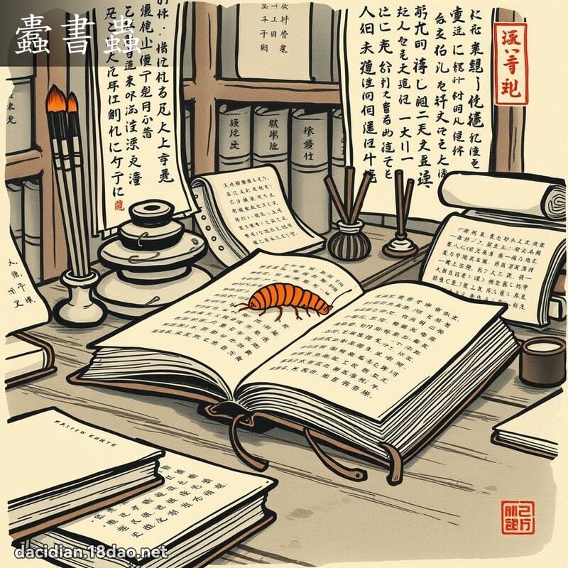 蠹书虫 配图