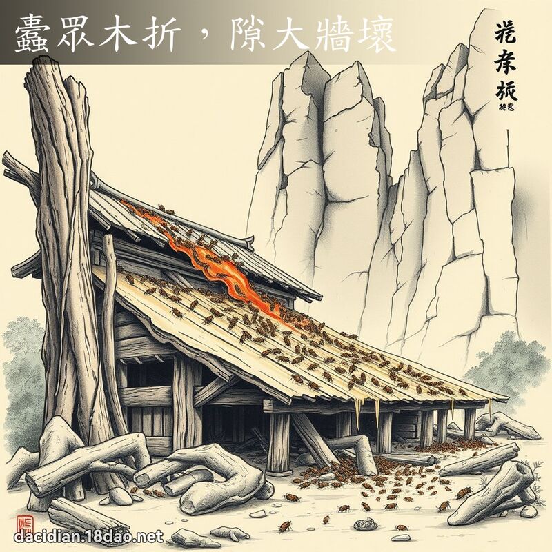 蠹眾木折,隙大墙坏 配图