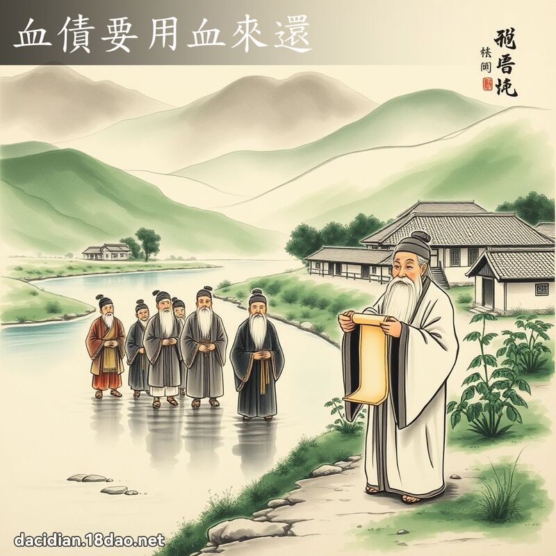 血债要用血来还 配图