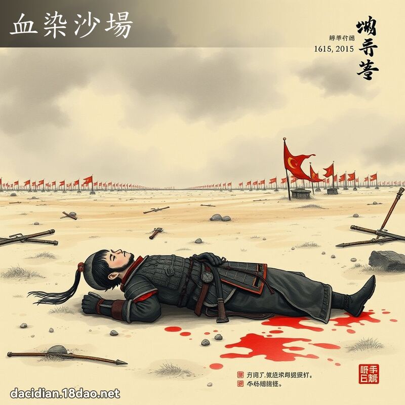 血染沙場 - 中華成語配圖