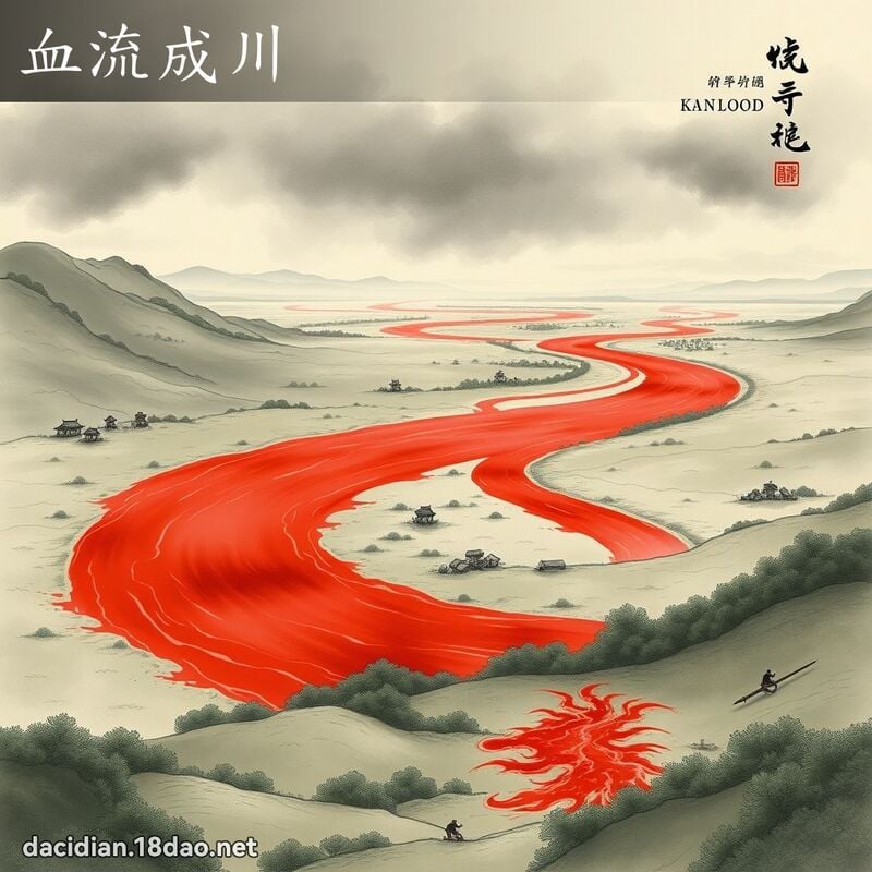 血流成川 配图