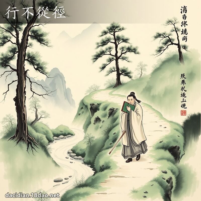 行不从径 配图